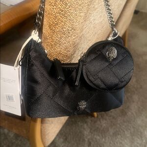 Kurt Geiger Black Quilted Crossbody Bag